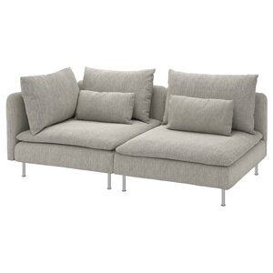 ІКЕА SÖDERHAMN, 993.056.91 3-місний диван, з вікритою секцією, Viarp бежевий, коричневий