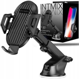 Утримувач на скло Intmix чорний для автомобіля телефону панелі приладів міцний автомобільний