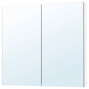 ІКЕА LETTAN ЛЕТТАН, 605.349.24 Дзеркальна шафа, двері, дзеркальний ефект, Дзеркало., 100x15x95 см