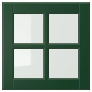 ІКЕА BODBYN БУДБІН, 204.445.48 Скляні дверцята, темно-зелений, 40х40 см