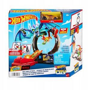 Hot Wheels City петля кажана набір Htn78 автомобільна траса для трюків + машинка