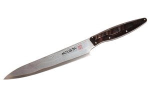 Японський кухонний ніж Mcusta з дамаської сталі SLICER 225 мм