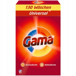 Універсальний пральний порошок Gama 7,8 кг 3w1 130 прань 7,8 кг De