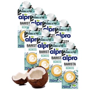 Рослинний напій без лактози глютену Alpro Barista Coconut кокос 8x750ml