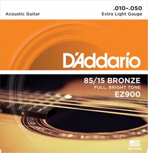 Струни для акустичної гітари D'Addario EZ900 10-50
