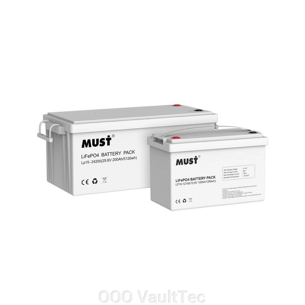 Акумулятор MUST LiFePO4 LP1500-24100 24V 100Ah від компанії ТОВ VaultTec - фото 1