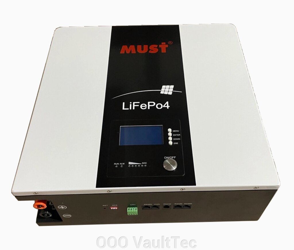 Акумулятор MUST LiFePO4 LP1600-48200 48V250Ah Lithium Iron Phosphate від компанії ТОВ VaultTec - фото 1