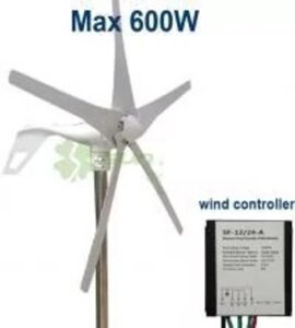 Вітрогенератор 600 Вт / 12В + контролер