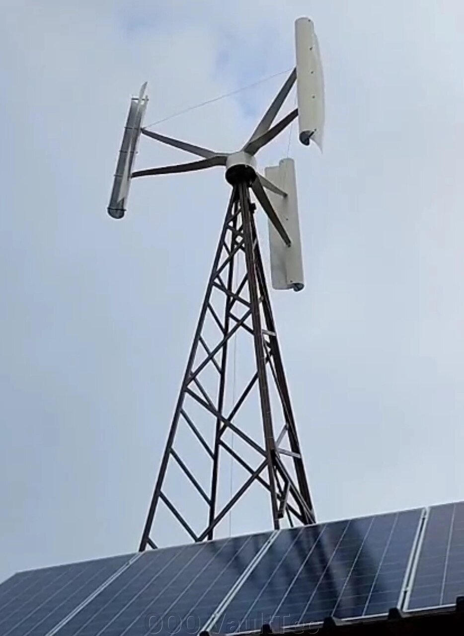 Вертикальний вітрогенератор "Буран 5 кВт" від компанії ТОВ VaultTec - фото 1