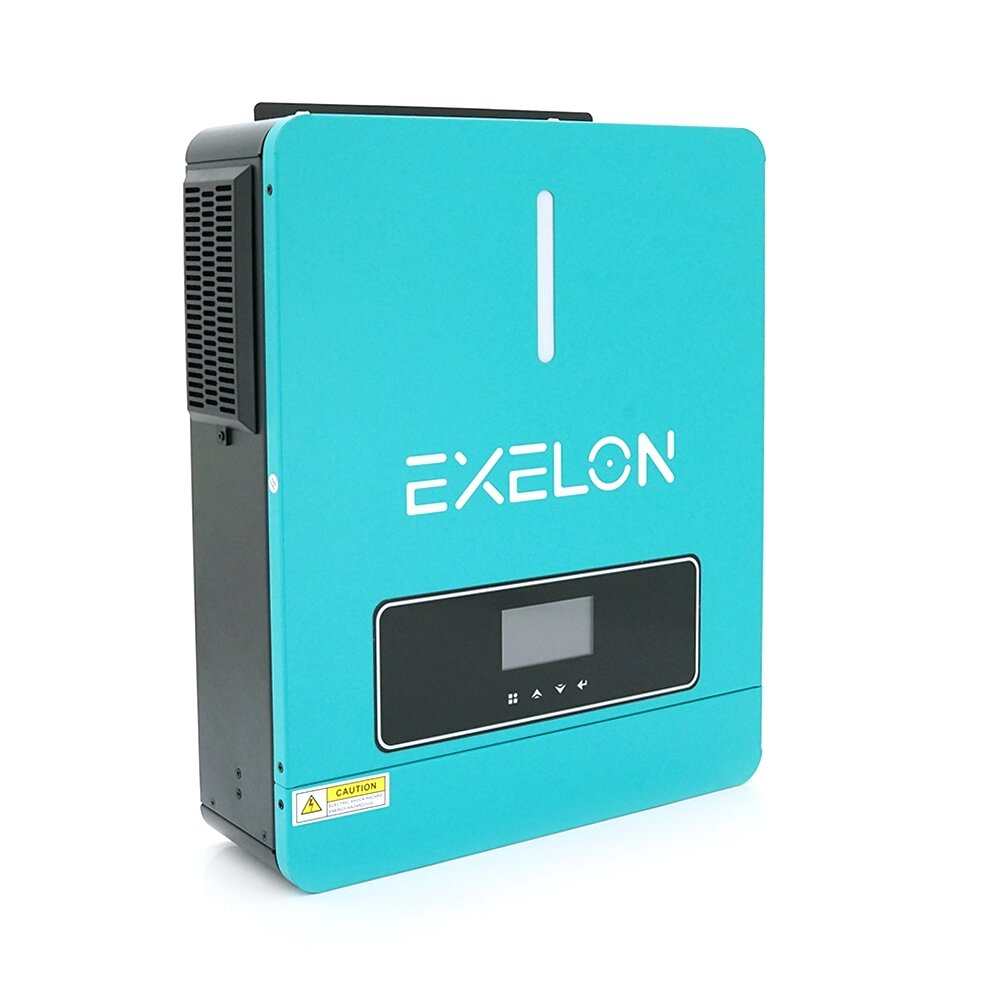 Гібридний інвертор Exelon ECP-6200/48, 6200VA, 48V, струм заряду 0-120A, MPPT (60-450VDC, 22A), 420x350x110mm, 8.9 kg від компанії Pokupka-SHOP - фото 1