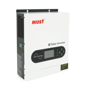 Гібридний інвертор MUST PV1800-1612 ECO, 2000VA/1600W, 12V, струм заряду 16-80А, MPPT 80А, 290*367*111мм, 6,4 кг