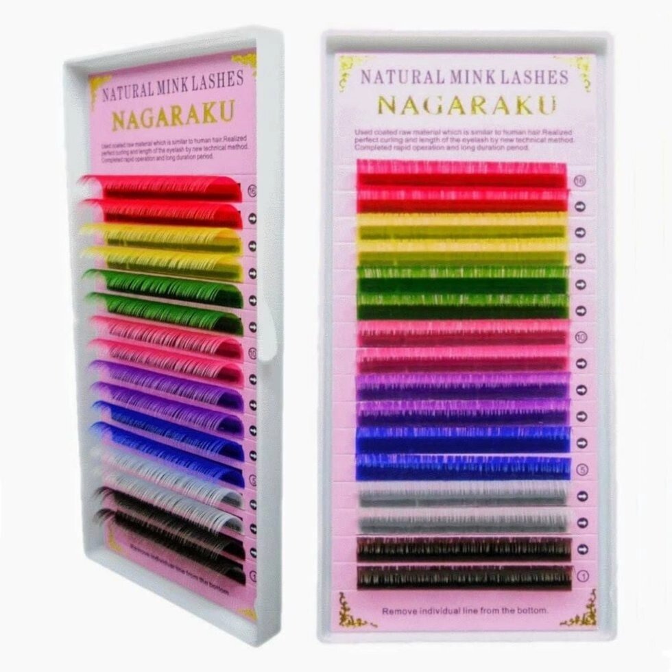 Nagaraku кольорові від компанії Матеріали для нарощування вій - фото 1