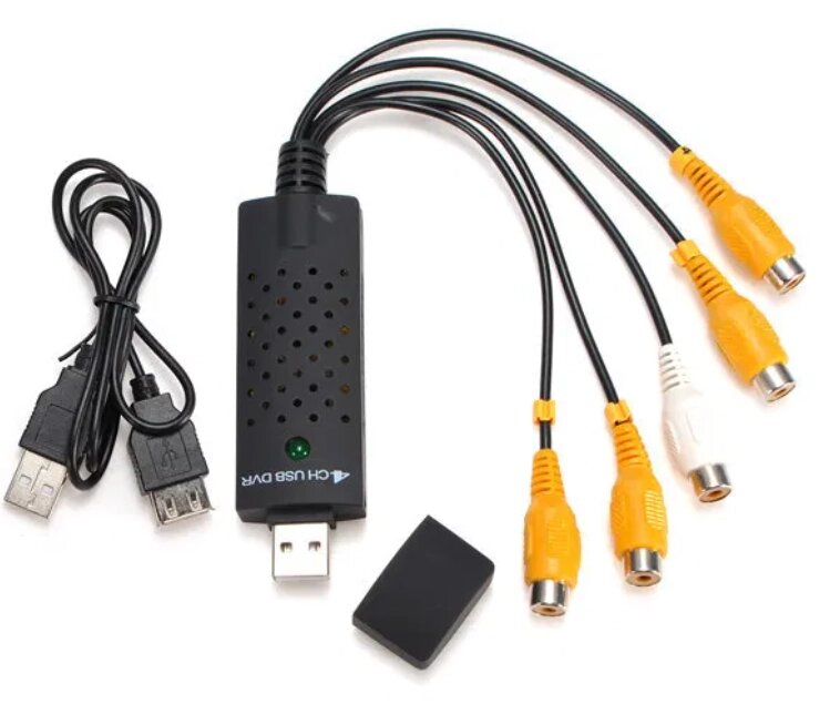 4-х канальний відео USB  перетворювач з аудіо каналом для ПК EASYCAP002 DVR від компанії ТОВ "Спеціальні Реєструючі Системи" - фото 1