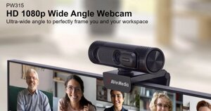 Шірококутна веб-камера AVerMedia Live CAM Streamer 315 - PW315