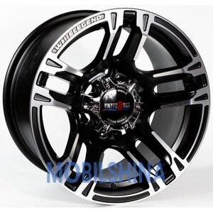 GT RADIAL 5 008 R15 W8 PCD6/139.7 ET-10 DIA110.5 Matt Black Machine Face (Чорний матовий з поліруванням)