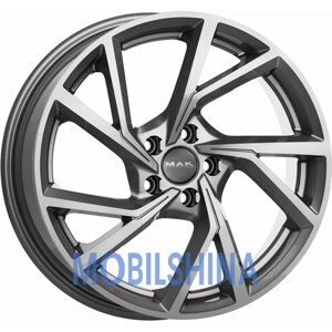 Mak Kassel R18 W8 PCD5/112 ET39 DIA66.45 Brushed Titanium (Матовий титан)