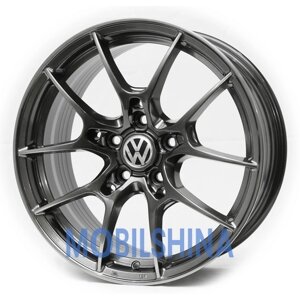 Replica Volkswagen (KW11) R16 W7 PCD5/112 ET38 DIA0 Hyper black (Насичений чорний, іноді темно-сріблястий)