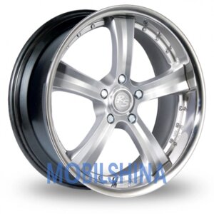 RS Wheels VR5 R18 W8 PCD5/112 ET45 DIA73.1 Срібний з полицею із нержавіючої сталі