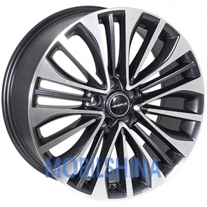 Zorat wheels BK758 R18 W7.5 PCD5/114.3 ET40 DIA67.1 Темно-сірий металік з полірованим обличчям