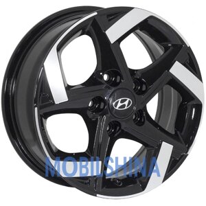 Zorat wheels ZW-BKY0121 R15 W6 PCD5/114.3 ET39 DIA67.1 Black polished (Чорний з полірованої лицьовою частиною)