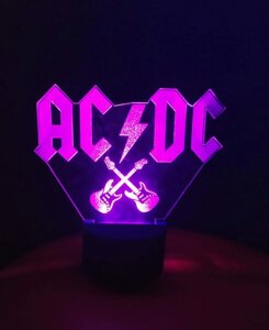 3d-світильник AC/DC, 3д-нічник, кілька підсвічувань (на пульті)