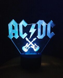 3d-світильник AC/DC, АС/ДС, 3д-нічник, кілька підсвічувань (батарейка+220В)