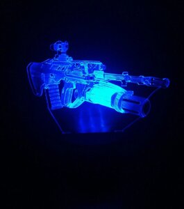 3D-світильник Автомат, 3д-нічник, кілька подсветок (на батарейці)