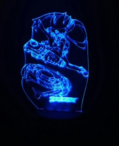 3D-світильник Бейблейд BeyBlade, 3д-нічник, кілька подсветок (на батарейці)