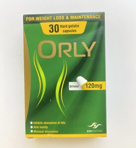 Orly Орлі Original - засіб для схуднення, 30 капсул (120 мг) Єгипет