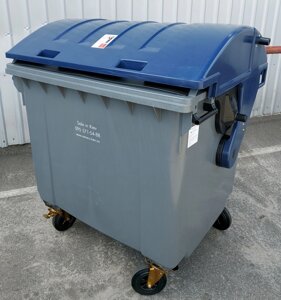 ESE пластиковий контейнер для сміття зі сферичною кришкою 1,1 м3.