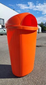 Пластикова вулична урна для сміття на 50 літрів Urbaser