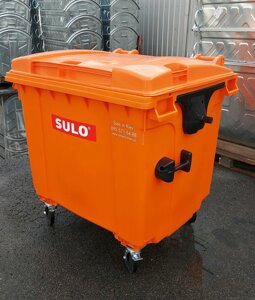 SULO пластиковий бачок для сміття помаранчевий на 1100 л.