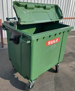 SULO пластиковий контейнер для сміття 1100 л. кришка в кришці