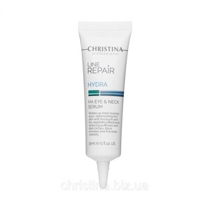 Сироватка із ГК для шкіри навколо очей та шиї Line Repair Hydra Christina HA Eye & Neck Serum 30 ml