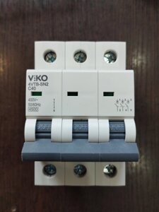 Автоматичний вимикач 3 полюсний 40А ( IEK )