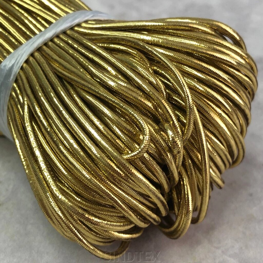 1,5 мм Резинка кругла (капелюшна) - Золото від компанії SINDTEX - фото 1