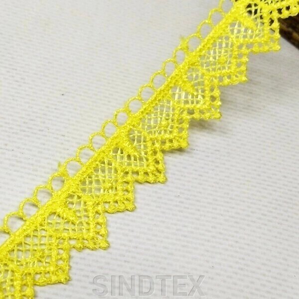 (1 м) Мереживо макраме Sindtex 2 см (13 м) колір - жовтий (M729-14-189) від компанії SINDTEX - фото 1