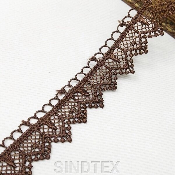 (1 м) Мереживо макраме Sindtex 2см (13 м) колір - коричневий (M729-14-031) від компанії SINDTEX - фото 1