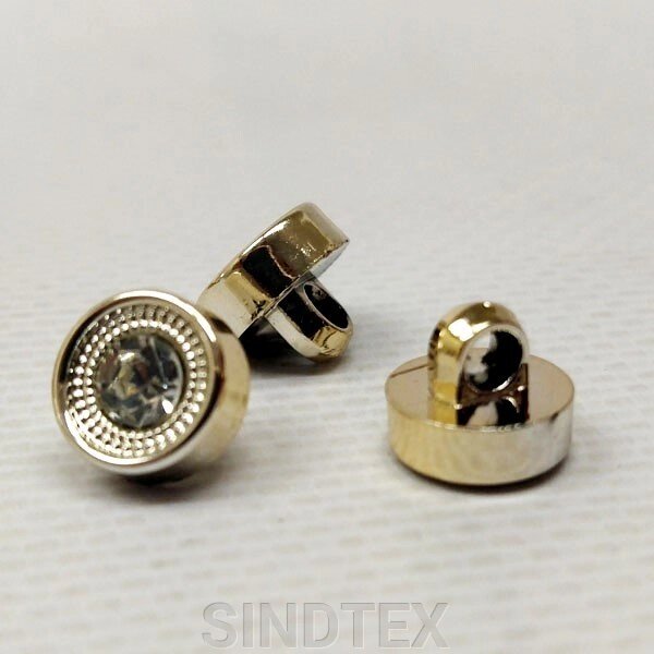 10 шт. - Ґудзики блузкові на ніжці Ø-10мм, Золото від компанії SINDTEX - фото 1
