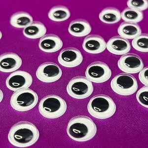 (10г) Рухливі очі для іграшок Ø12мм - 100 шт - 100 шт