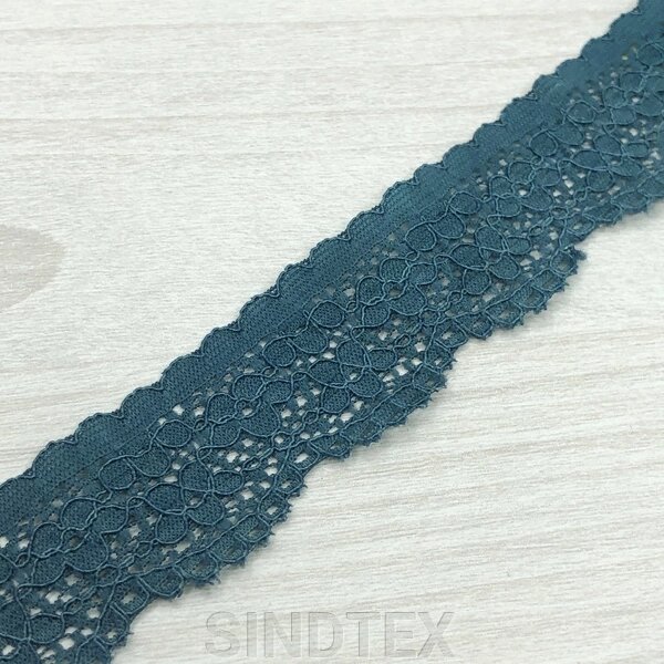 10м мереживо стрейч 2,5см #48 зелений від компанії SINDTEX - фото 1