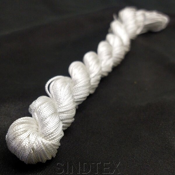 (18 метрів) Шнур нейлоновий, капроновий (шамбала) 1 мм колір - Білий від компанії SINDTEX - фото 1
