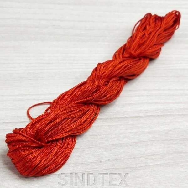 (18 метрів) Шнур нейлоновий, капроновий (шамбала) 1 мм колір - Червоний від компанії SINDTEX - фото 1