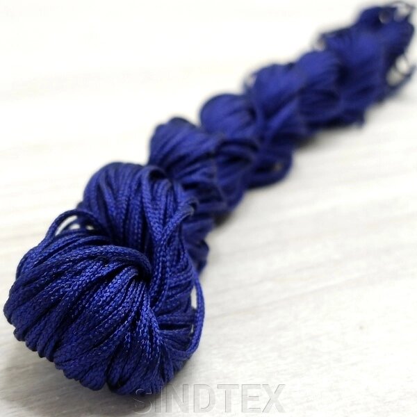 (18 метрів) Шнур нейлоновий, капроновий (шамбала) 1 мм колір - Синій від компанії SINDTEX - фото 1