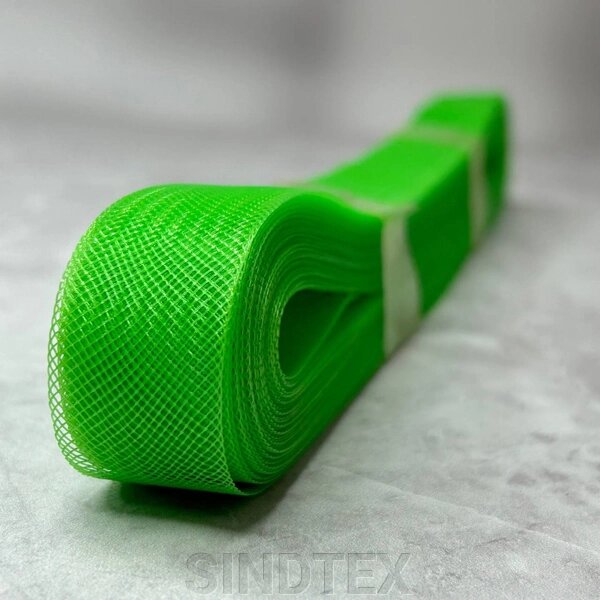 2 см регілін (кринолін) Колір 01 (зелений) від компанії SINDTEX - фото 1
