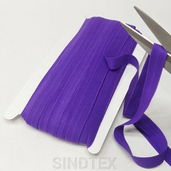 218 Трикотажна окантувальна бейка (еластична, стрейч) 1,5 см х 1м фіолетовий від компанії SINDTEX - фото 1