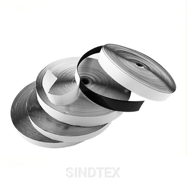 22,5м. Липучка клейова 2,5 см самоклеюча, ЧОРНА (Velcro) від компанії SINDTEX - фото 1