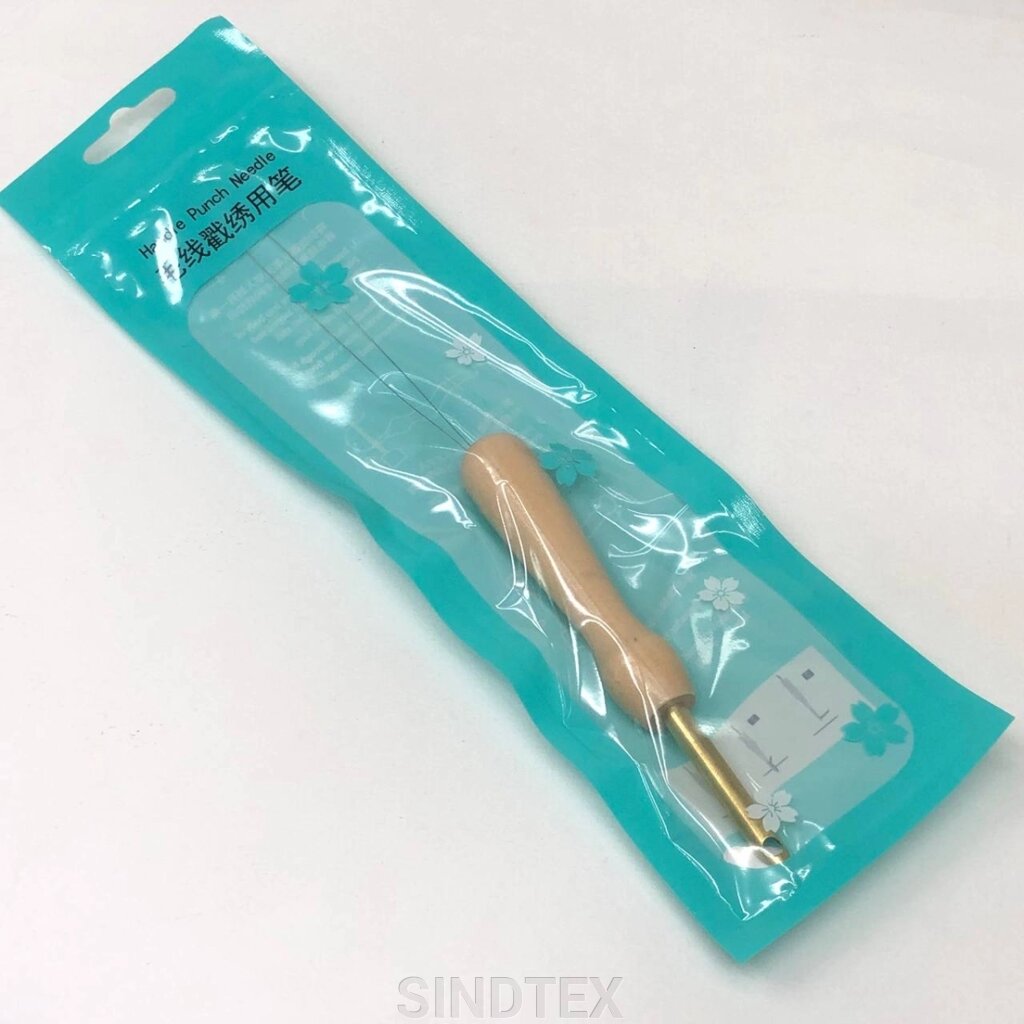 5 мм - Голка для набивної вишивки, з дерев'яною ручкою від компанії SINDTEX - фото 1