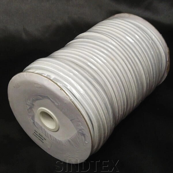 5 мм резинка кругла (шляпна) білий 46 м. від компанії SINDTEX - фото 1