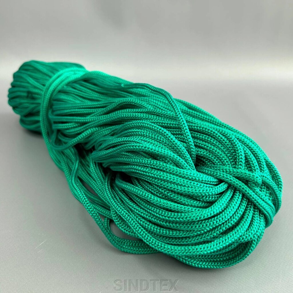 5-мм шнур текстильний полімідний, бірюзовий (90м) від компанії SINDTEX - фото 1